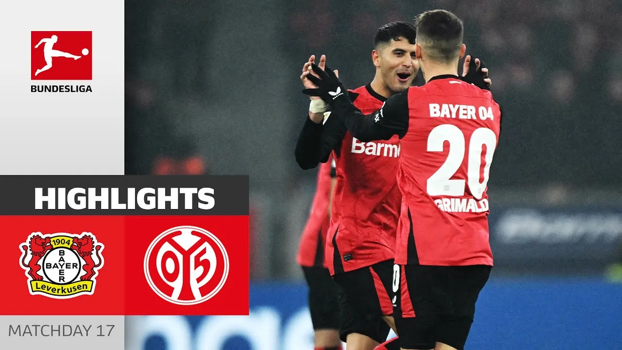 La séquence de victoires continue ! | Bayer 04 Leverkusen – 1. FSV Mayence 05 | Faits saillants | Journée 17 – 24/25