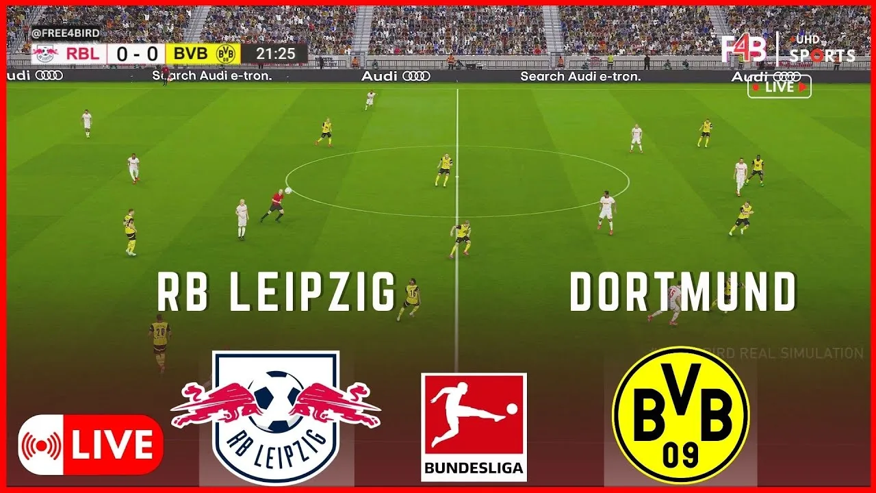 RB Leipzig contre Dortmund Live | Bundesliga 25 | Simulation et résultat en direct #Germany