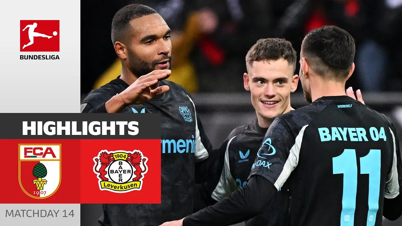 Leverkusen en fuite ! | FC Augsbourg – Bayer 04 Leverkusen 0-2 | Faits saillants | 14e journée – Bundesliga