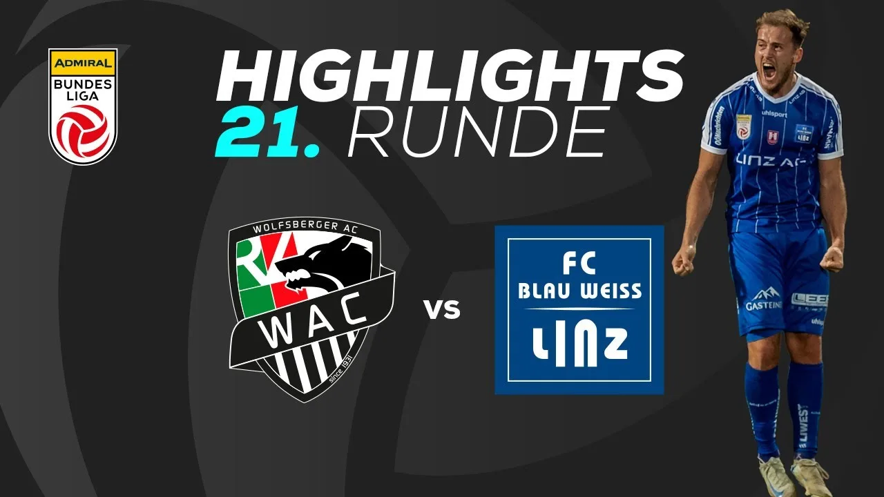 RZ Pellets Wac – FC Blau -weiß Linz 21. Round Admiral Bundesliga 2024/25