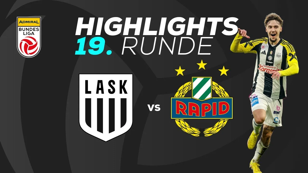 Lask – Sk Rapid 19. Round Admiral Bundesliga 2024/25