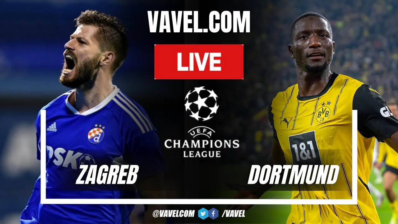 Dinamo Zagreb vs Borussia Dortmund Mises à jour des scores en direct, informations de diffusion et comment regarder le match de l’UEFA Champions League | 27 novembre 2024