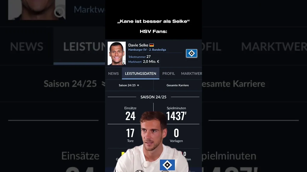 Davie Selke größer Harry Kane #hsv #memes #bundesliga