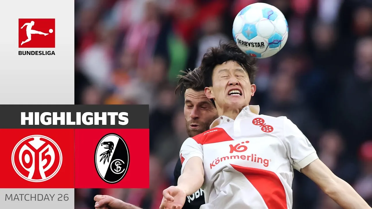 10 hommes-dessin pour Mayin! | 1. FSV MAINZ 05 – SC FREIBURG 2-2 | Faits saillants | MD 26 – Bundesliga 2024/25