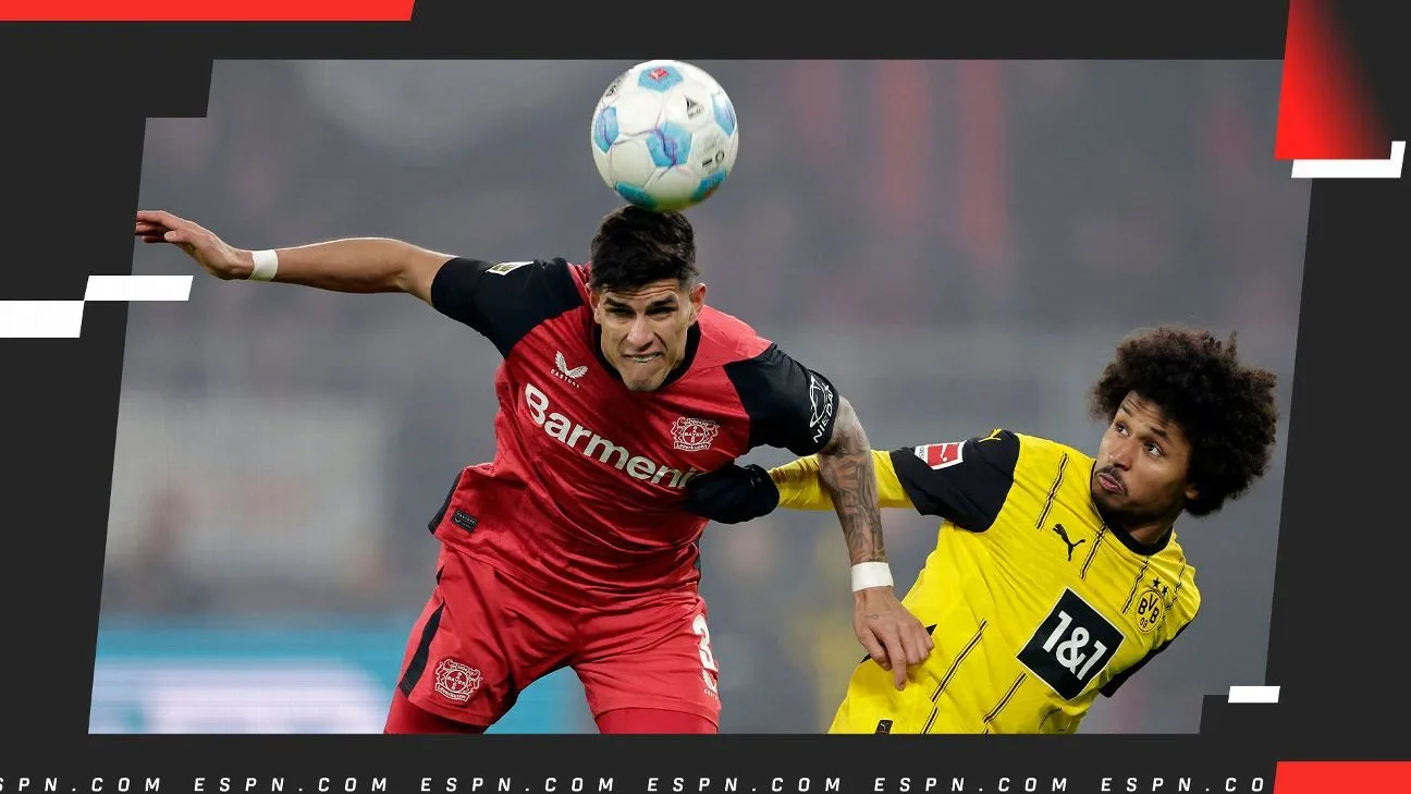 Lorsque Bayer Leverkusen joue contre Borussia Dortmund pour la Bundesliga: équipe, date, heure et télévision en direct