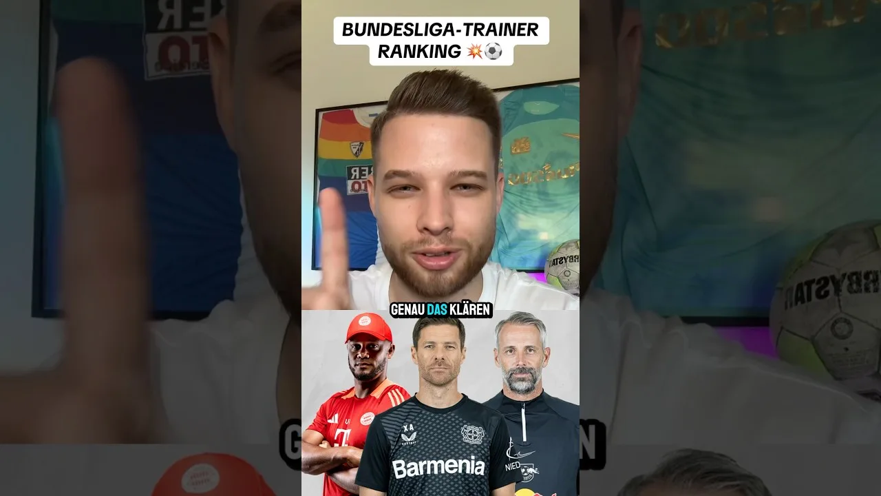 CLASSEMENT DES ENTRAÎNEURS DE Bundesliga 😱🔥 PART.1 #bundesliga #trainer #kompany #alonso #football #1bundesliga