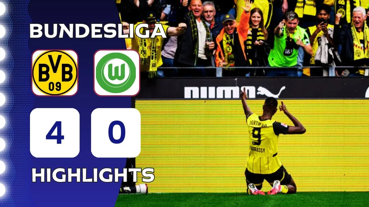 Borussia Dortmund – Vfl Wolfsburg | 4-0 | Faits saillants | Bundesliga 2024-25 | Dortmund Wolfsburg