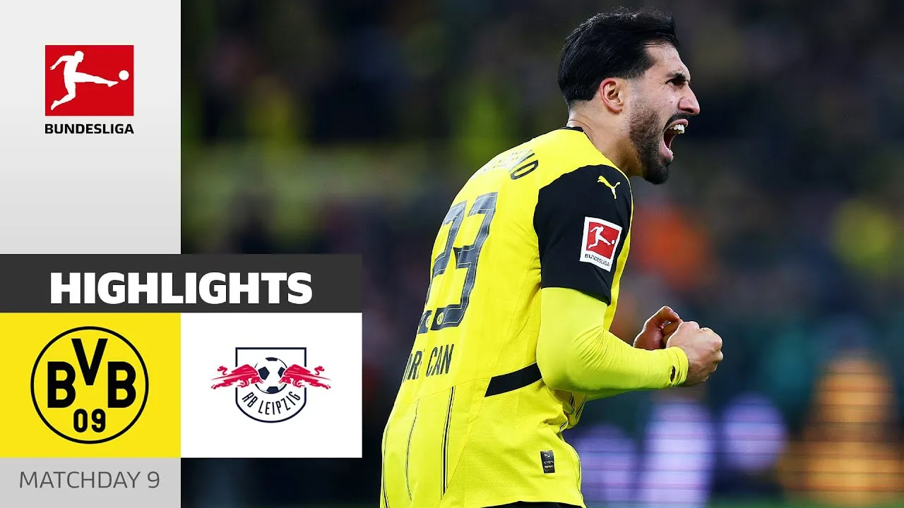 Le BVB est de retour ! | Borussia Dortmund – RB Leipzig 2-1 | Faits saillants | 9e journée – Bundesliga 2024/25