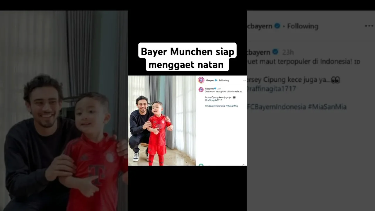 Instagram raja Bundesliga posting foto Natan dan Cipung #sepakbolaindonesia #sepakbola #rans