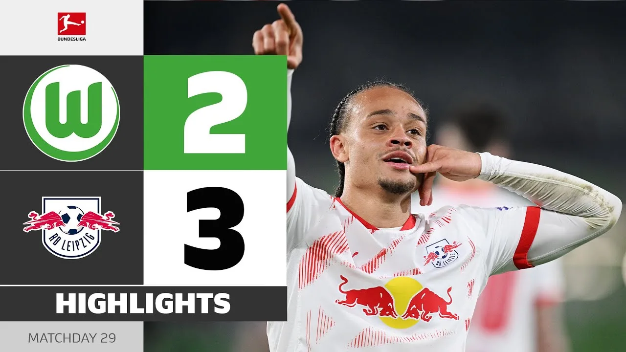 Xavi brille dans le thriller vendredi! | VFL Wolfsburg – RB Leipzig | Faits saillants | MD 29 Bundesliga 2024/25