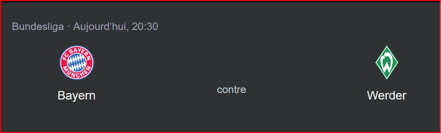 Bayern-Werder Brême en ouverture ce soir
