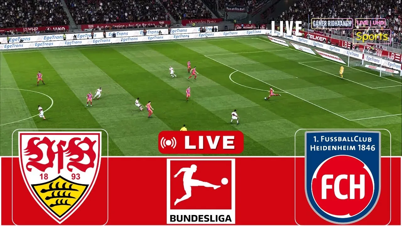 Live 🔴 VFB Stuttgart vs FC Heidenheim | Bundesliga 2024/25 | Match en direct aujourd’hui | Diffusion en direct