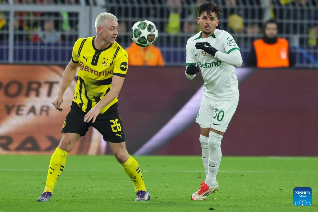 Borussia Dortmund vs Sporting CP-Xinhua