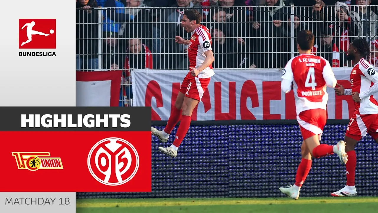 Première victoire de Baumgart ! | 1. FC Union Berlin – 1. FSV Mayence 05 | Faits saillants | 2-1 MD 18 – Bundesliga
