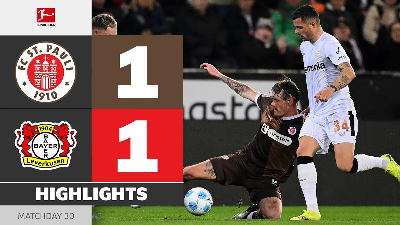 St. Pauli – Bayer 04 Leverkusen | Faits saillants | Matchday 30 – Bundesliga 2024/25