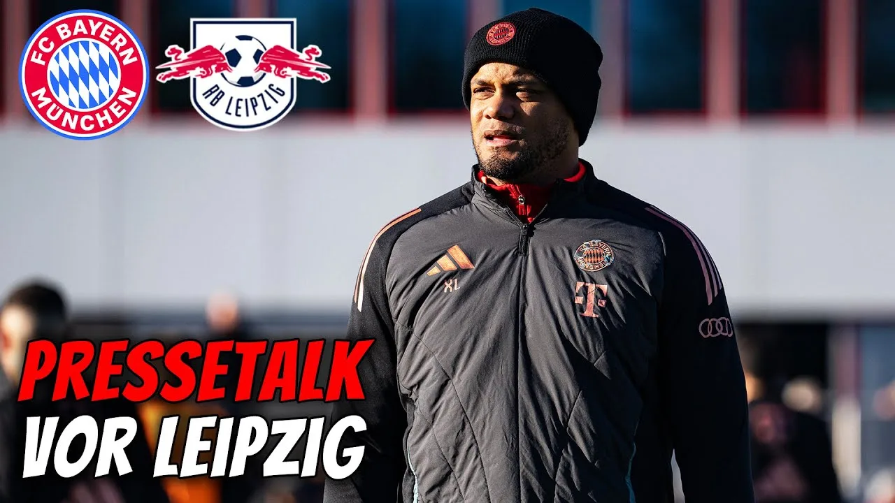 Conférence de presse avec Vincent Kompany devant le FC Bayern – RB Leipzig | Bundesliga
