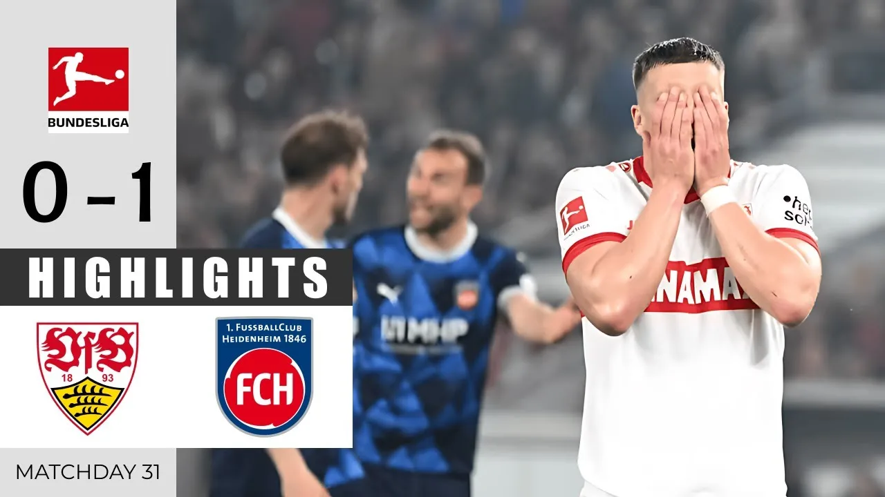 VFB Stuttgart contre FC Heidenheim 0 – 1 | Faits saillants et objectif | Bundesliga 2024/25