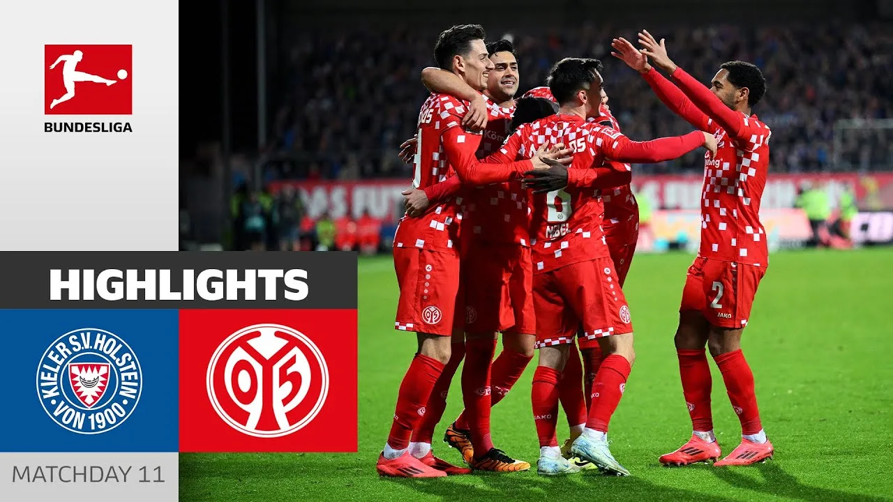 Mayence brise une séquence sans victoire ! | Holstein Kiel – 1. FSV Mayence 05 0-3 | Faits saillants | MD11 – Bundesliga