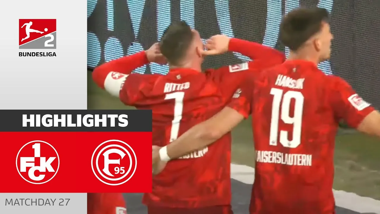 Kaiserslautern à la 3e place! | 1. FC KAISERSLAUTERN – Fortuna Düsseldorf 3-1 | HL | Bundesliga 2