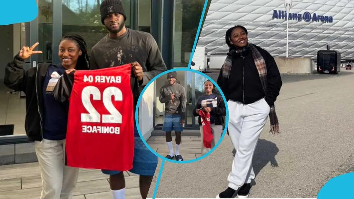 La dame ghanéenne rencontre la star de Bayer Leverkusen Victor Boniface, lui enseigne une nouvelle danse: vidéo