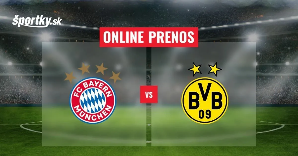 Bayern Munich – Borussia Dortmund: Transmission en ligne du prestigieux der Klasicking