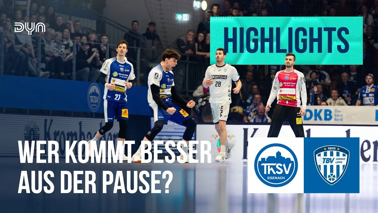 Faits saillants: Thsv Eisenach – TBV Lemgo Lippe (saison 2024/25) | Daikin handball bundesliga