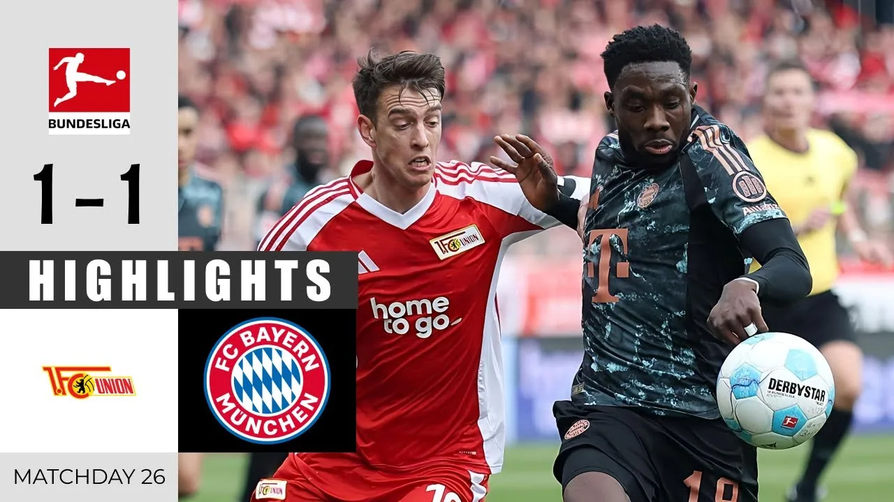 Union Berlin contre le Bayern Munich 1 – 1 | Faits saillants et objectifs | Bundesliga 2024/25