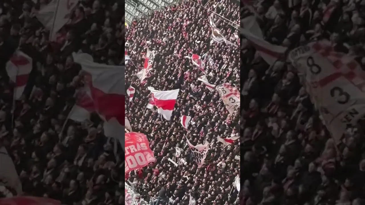 VfB Stuttgart Ultras on Fire in Dortmund #bundesliga
