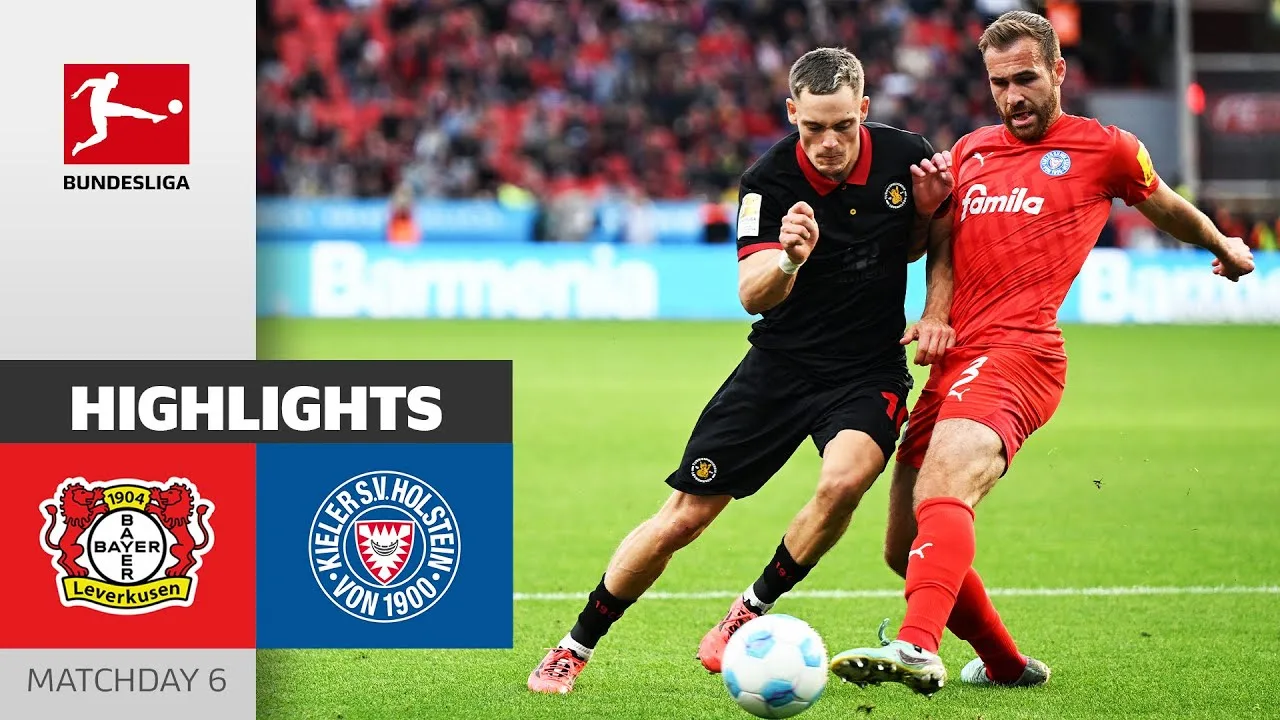 Le retour épique de Kiel ! | Bayer 04 Leverkusen – Holstein Kiel 2-2 | Faits saillants | MD6 – Bundesliga