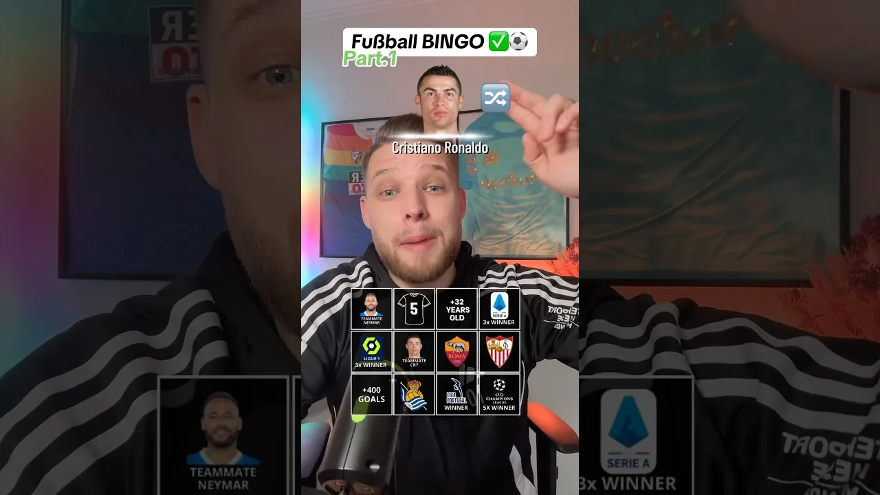 BINGO FOOTBALL ✅⚽️ #fussball #bingo #fussballbingo #bundesliga #ronaldo #cr7 #neymar