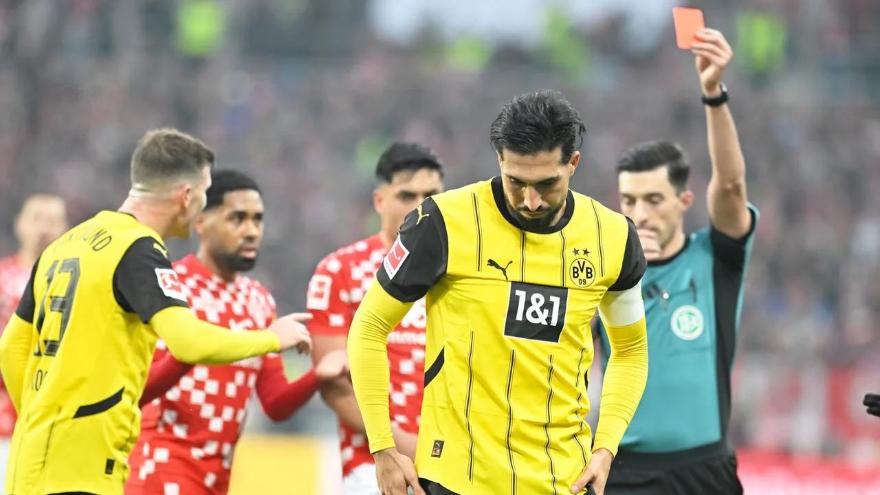 Frustration du BVB à Mayence : Carton rouge et faillite pour Dortmund