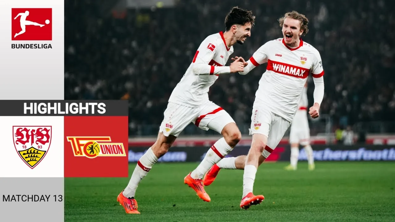 VfB Stuttgart – Union Berlin | 3:2 | Résumé | Bundesliga 2024-25 | Union de Stuttgart-Berlin