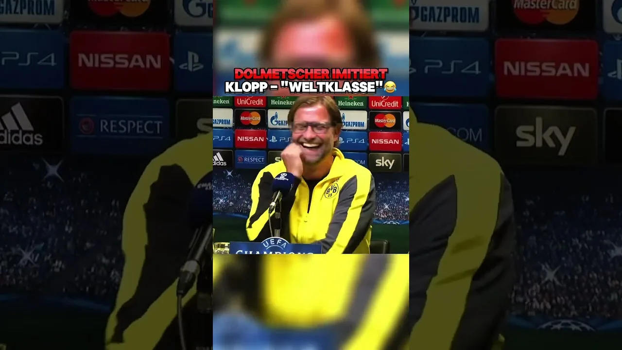 Jürgen Klopp lacht sich kaputt wegen ihm😭🙏 #bundesliga #interview #klopp