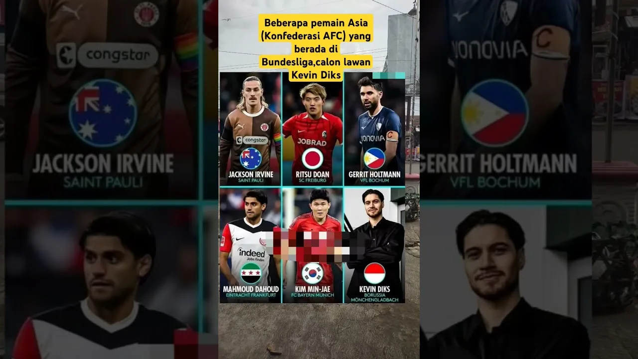 Certains joueurs asiatiques de la Bundesliga #shortvideo #kevindiks #naturalisation #bundesliga