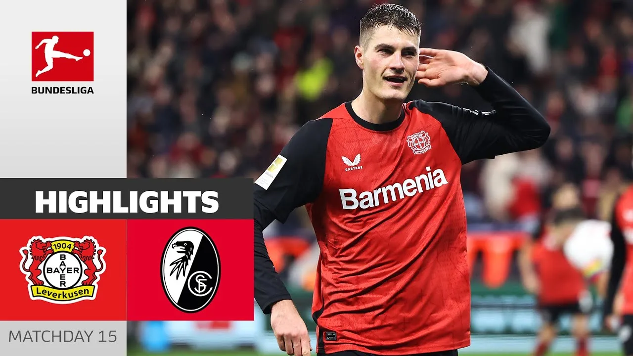 Envoyez les scores 4 (!) fois ! | Bayer 04 Leverkusen – SC Fribourg 5-1 | Faits saillants | MD15 – Bundesliga