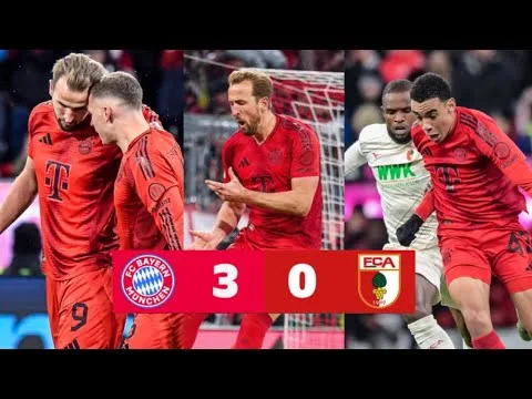 Bayern Munich contre Augsbourg 3-0 met en évidence les buts et le tour du chapeau de Harry Kane contre Augsbourg et la Bundesliga