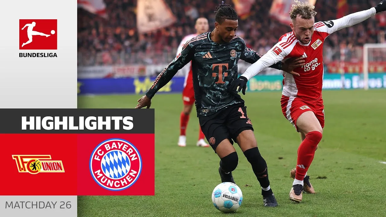 Énorme résultat pour Union! | 1. FC Union Berlin – FC Bayern München 1-1 | Faits saillants | MD 26 – BL 24/25