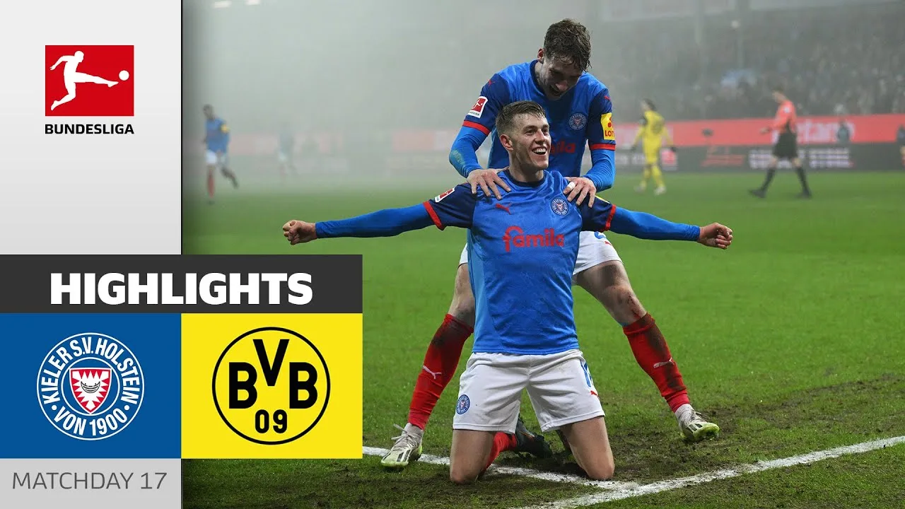 Points importants pour Kiel ! | Holstein Kiel – Borussia Dortmund 4-2 | Faits saillants | Bundesliga 2024/25