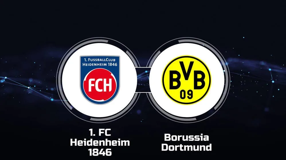 Comment regarder 1. FC Heidenheim 1846 contre Borussia Dortmund: Stream en direct, chaîne de télévision