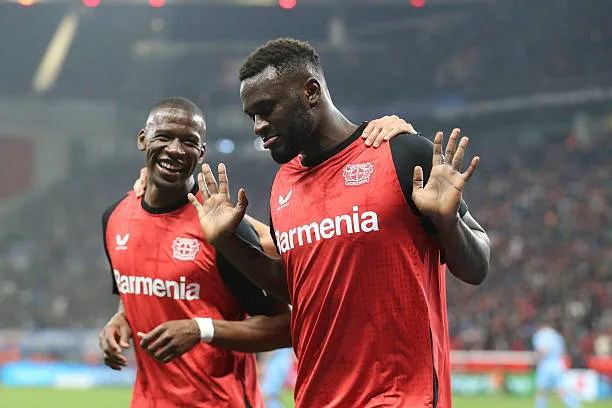 Boniface frappe sur Bundesliga retour après un service de super aigles silencieux