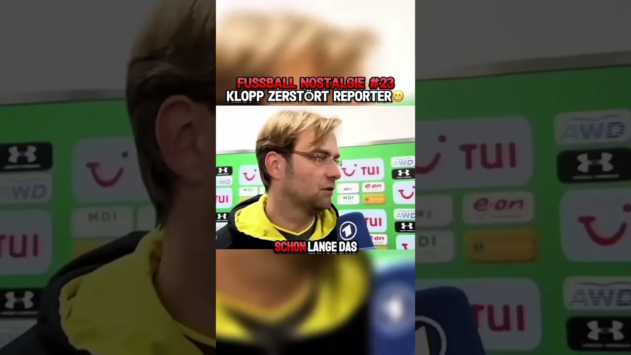 Jürgen Klopp rächt sich an altem Teamkollegen!😂 #klopp #interview #bundesliga
