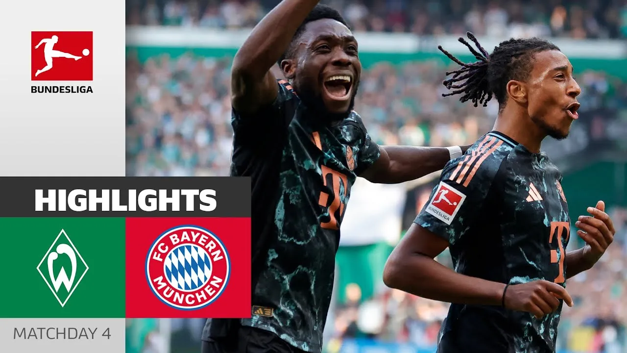 Olise EN FEU ! | SV Werder Brême – FC Bayern Munich 0-5 | Faits saillants | 4ème journée – Bundesliga
