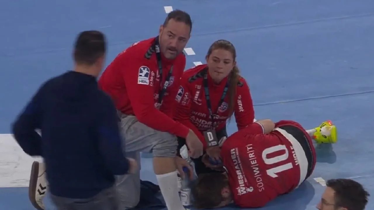 Il se tord de douleur : grave blessure en Bundesliga de handball – BILD.de