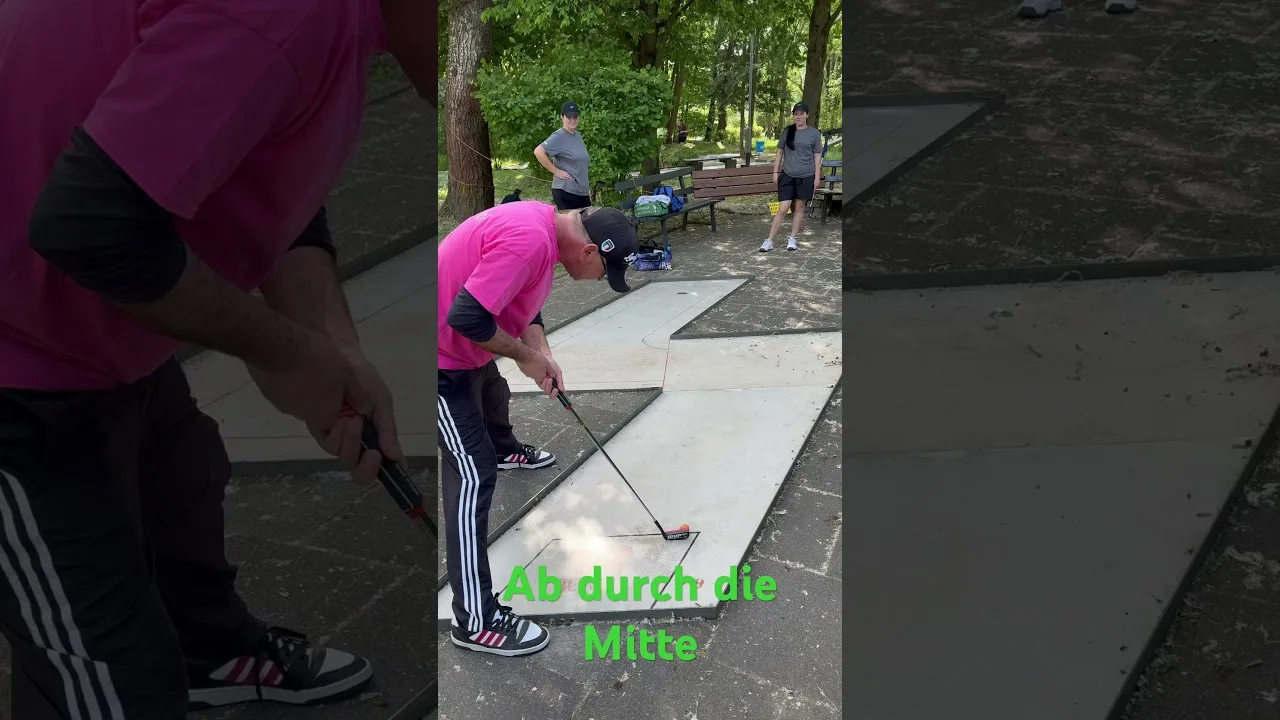 Du milieu 🎯 #minigolf #Bundesliga #training #Hoeinone #sports #shorts