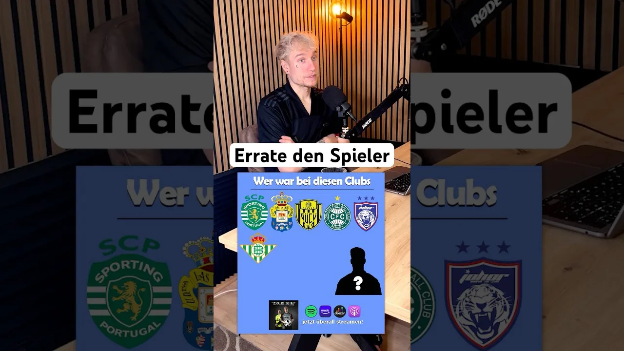 Errate den Spieler anhand von Clubs 🥸👇 #fussball #bundesliga #rätsel #quiz #podcast #pfostenrettet