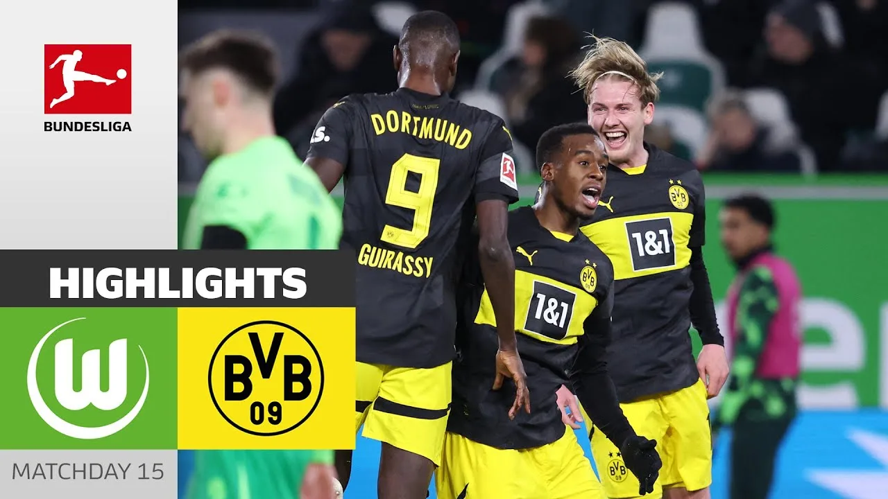 Le BVB bat la malédiction ! | VfL Wolfsbourg – Borussia Dortmund | Faits saillants | MD15 – Bundesliga 2024/25
