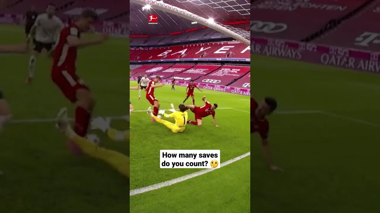 Double sauvegarde ? Triple sauvegarde ?? 🤯🧤 • Yann Sommer contre FC Bayern