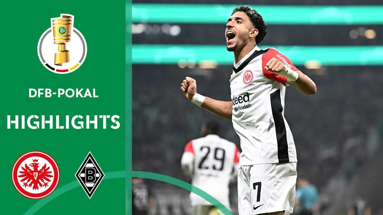 Francfort gagne en infériorité numérique ! | Eintracht Francfort contre Borussia M’gladbach 2-1 | Faits saillants | Tasse