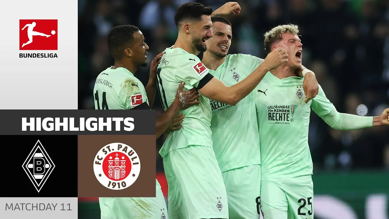 Quatrième victoire consécutive à domicile ! | Borussia M’gladbach – FC St. Pauli 2-0 | MD 11 – Bundesliga 24/25