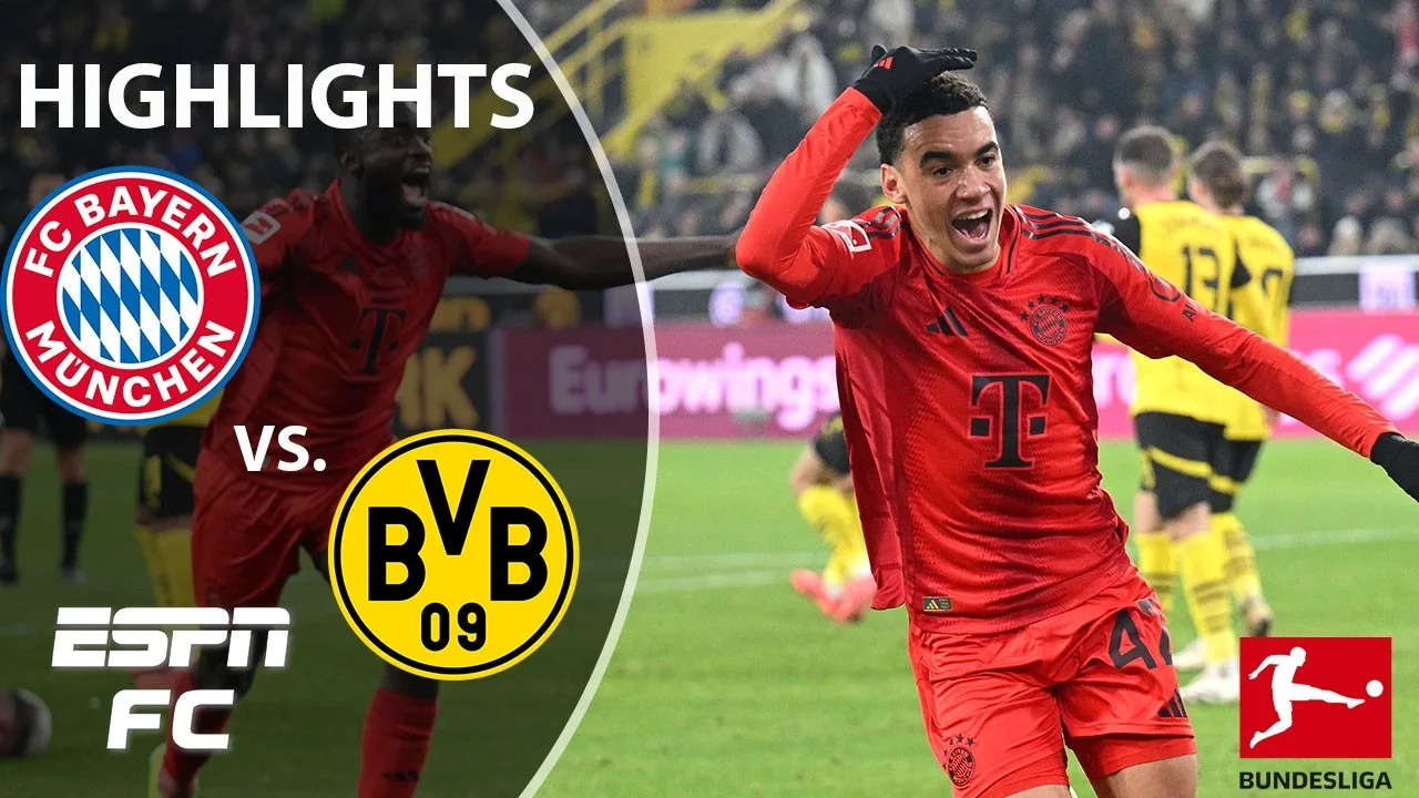 🔥 BATAILLE CHAUFFÉE 🔥 Bayern Munich contre Borussia Dortmund | Faits saillants de la Bundesliga | ESPN FC